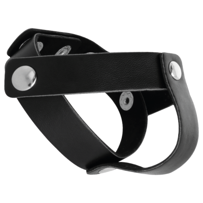 DARKNESS ANILLO DE PIEL PARA PENE Y TESTICULOS
