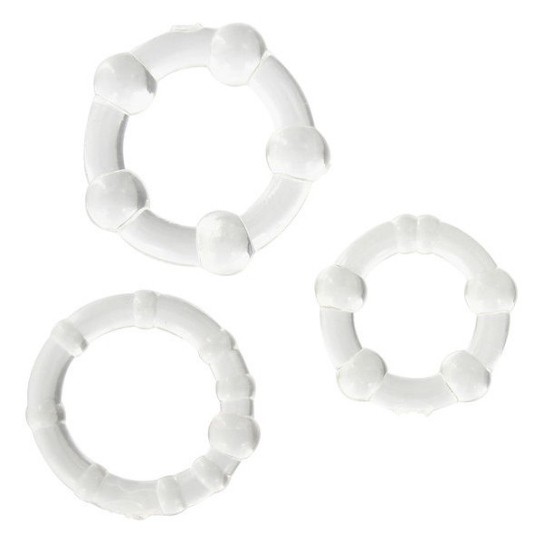 SEVEN CREATIONS JUEGO TRES ANILLOS PENE TRANSPARENTE