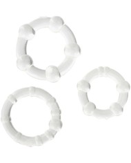SEVEN CREATIONS JUEGO TRES ANILLOS PENE TRANSPARENTE