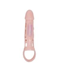 BAILE FUNDA EXTENSORA PENE CON VIBRACION Y STRAP NATURAL 135 CM