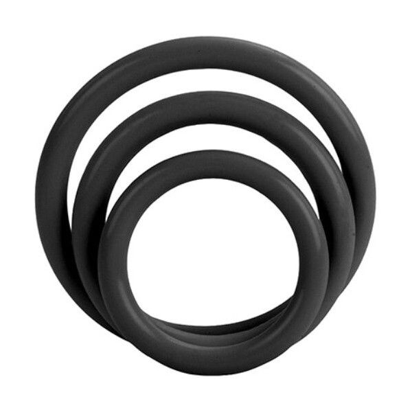 CALEXOTICS SET TRES ANILLAS NEGRO ERECCION