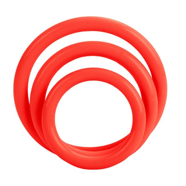 CALEXOTICS SET TRES ANILLAS ERECCION ROJO