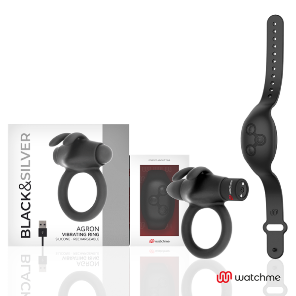 BLACKSILVER AGRON REMOTE CONTROL COCKRING WATCHME