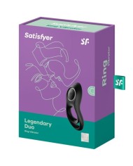 SATISFYER LEGENDARY DUO ANILLO VIBRADOR NEGRO
