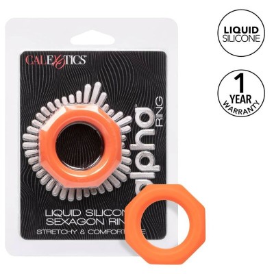 CALEXOTICS ALPHA SEXAGON RING NARANJA