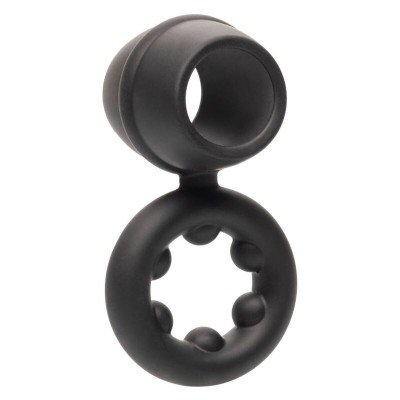 CALEXOTICS ALPHA DUAL MAGNUM RING NEGRO