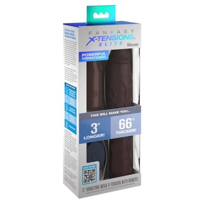 FANTASY X TENSIONS PIPEDREAMS SLEEVE 2286 CM 762 CM PLUG REMOTE BROWN