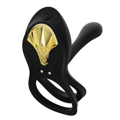 ZALO BAYEK ANILLO VIBRADOR CONTROL REMOTO PAREJAS NEGRO