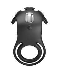 PRETTY LOVE RUBEN ANILLO VIBRADOR 7 VIBRACIONES SILICONA NEGRO