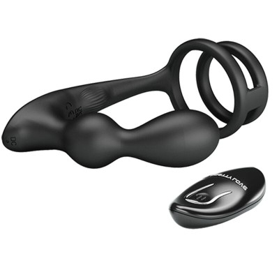 PRETTY LOVE MARSHALL ANILLO PARA PENE PLUG ANAL VIBRATORIO CONTROL REMOTO