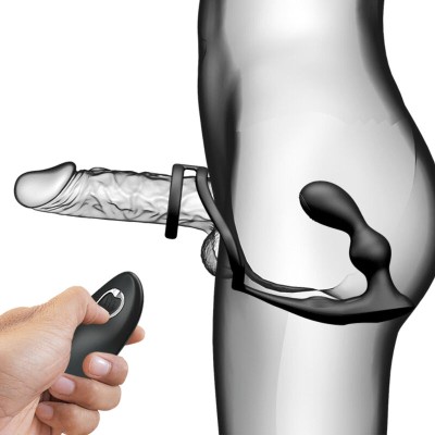 PRETTY LOVE MARSHALL ANILLO PARA PENE PLUG ANAL VIBRATORIO CONTROL REMOTO