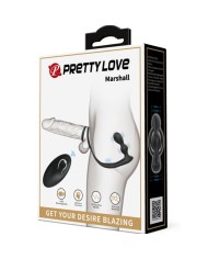 PRETTY LOVE MARSHALL ANILLO PARA PENE PLUG ANAL VIBRATORIO CONTROL REMOTO
