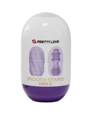 PRETTY LOVE HUEVO MASTURBADOR SMOOTH STRIPES CUPID