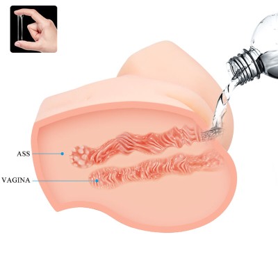 CRAZY BULL VAGINA Y ANO REALISTICOS DOBLE VIBRACION