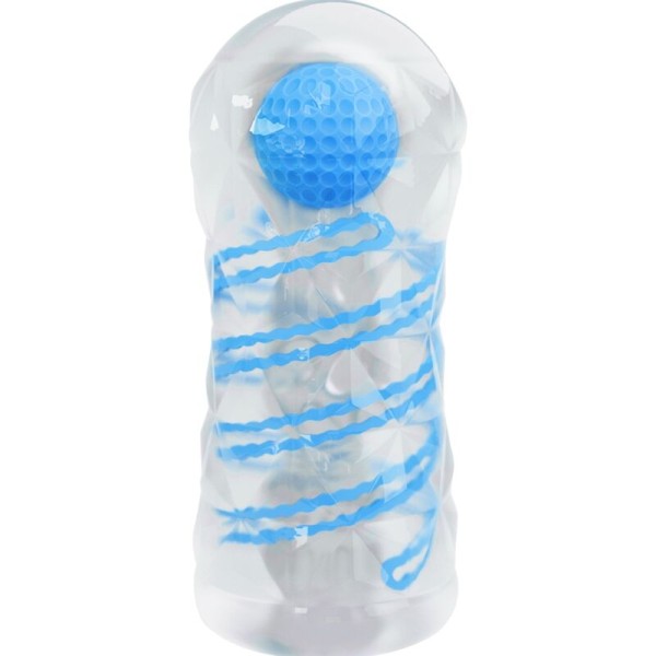PRETTY LOVE MASTURBADOR PEQUENO CON ESPIRALES AZUL