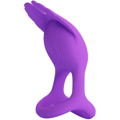 PRETTY LOVE SILAS ANILLO VIBRADOR 7 VIBRACIONES SILICONA LILA