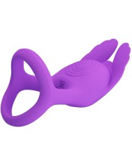 PRETTY LOVE SILAS ANILLO VIBRADOR 7 VIBRACIONES SILICONA LILA