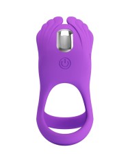 PRETTY LOVE SILAS ANILLO VIBRADOR 7 VIBRACIONES SILICONA LILA