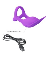PRETTY LOVE SILAS ANILLO VIBRADOR 7 VIBRACIONES SILICONA LILA