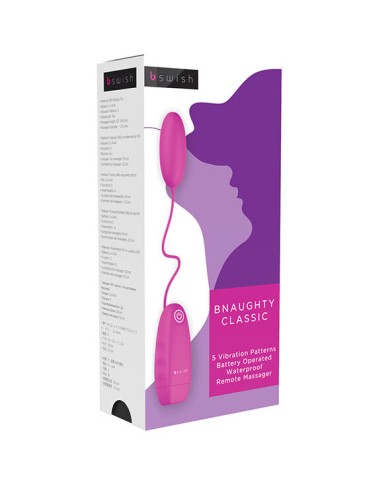 B SWISH BNAUGHTY CLASSIC VIBRATING BULLET CERISE B SWISH BNAUGHTY CLASSIC VIBRATING BULLET CERISE