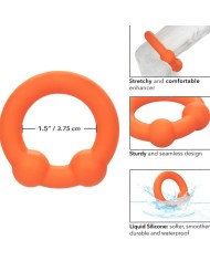 CALEXOTICS ALPHA ANILLO DOBLE BOLA NARANJA