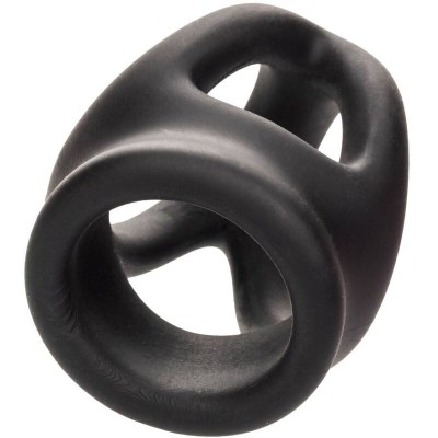 CALEXOTICS ALPHA ANILLO DE JAULA DOBLE NEGRO