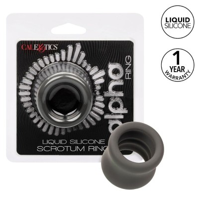 CALEXOTICS ALPHA ANILLO EXTENSION ESCROTO DOBLE NEGRO