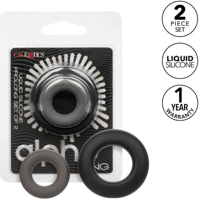 CALEXOTICS ALPHA SET DE 2 ANILLOS PROLONG GRIS