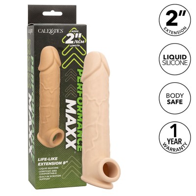 CALEXOTICS PERFORMANCE MAXX EXTENSION REALISTA 8 PIEL CLARO