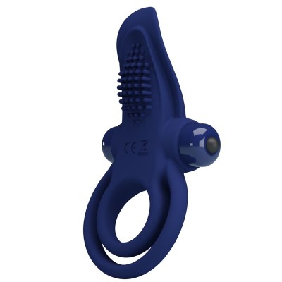 PRETTY LOVE BRONSON DOBLE ANILLO CON VIBRACION AZUL
