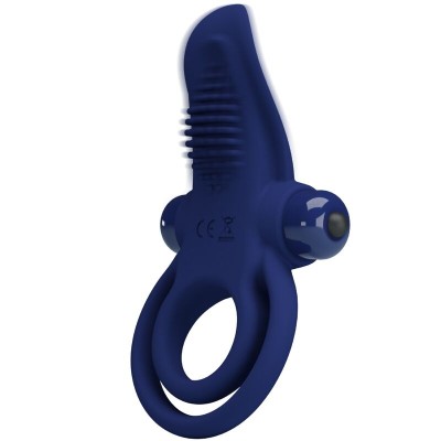 PRETTY LOVE BRONSON DOBLE ANILLO CON VIBRACION AZUL