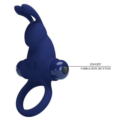 PRETTY LOVE JIRO ANILLO RABBIT CON VIBRACION AZUL