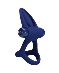PRETTY LOVE MAT DOBLE ANILLO CON VIBRACION ESTIMULADOR AZUL