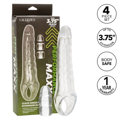 CALEXOTICS MAXX EXTENSOR DE PENE AJUSTABLE TRANSPARENTE