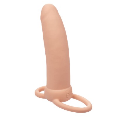 CALEXOTICS MAXX DOBLE PENETRADOR GRUESO 10 VIBRACIONES NATURAL