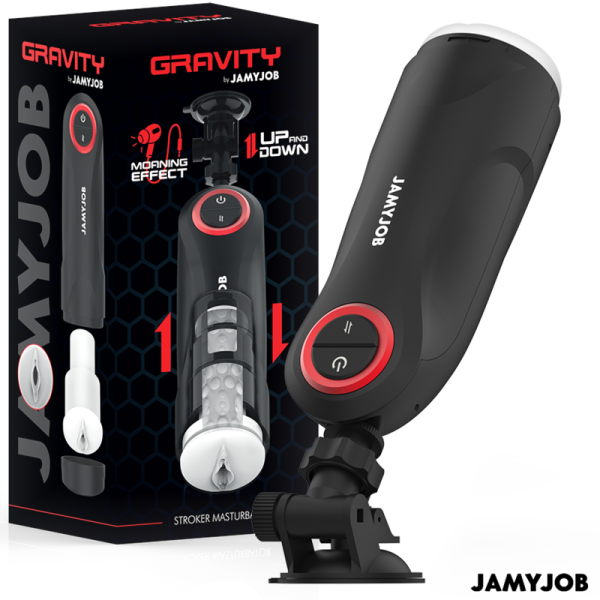 JAMYJOB GRAVITY MASTURBADOR VAGINA AUTOMATICO 5 MODOS DE EMPUJE Y EFECTO SONIDO