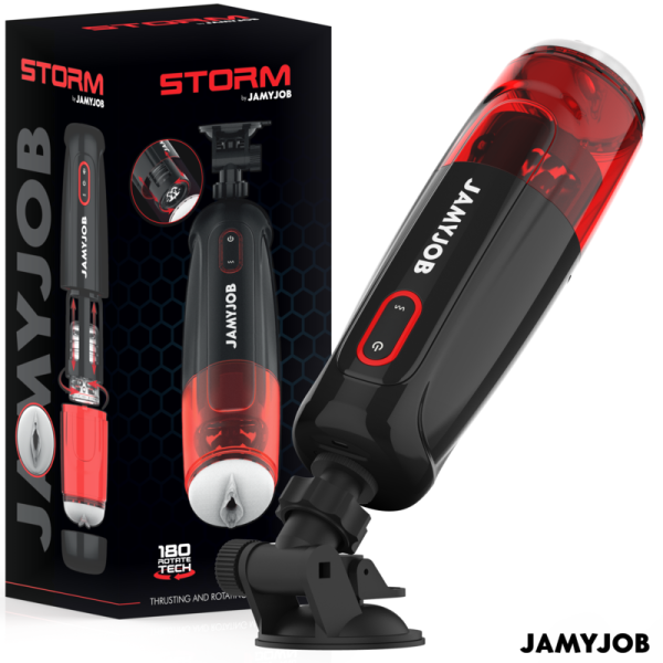 JAMYJOB STORM MASTURBADOR VAGINA AUTOMATICO 10 MODOS ROTACION Y EMPUJE