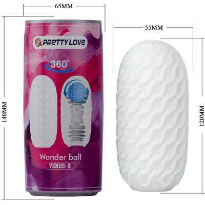 PRETTY LOVE VENUS X MASTURBADOR MASCULINO MODELO 3 BLANCO