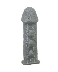 PRETTY LOVE FUNDA REALISTICA ALARGADORA Y RETARDANTE PARA PENE GRIS