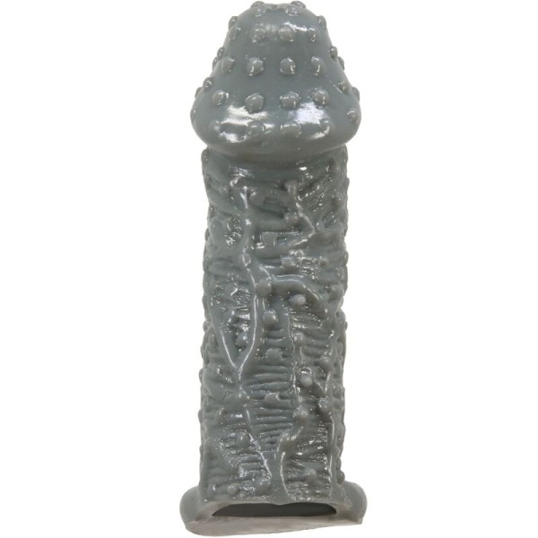 PRETTY LOVE FUNDA REALISTICA ALARGADORA Y RETARDANTE PARA PENE MODELO 2 GRIS