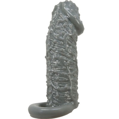 PRETTY LOVE FUNDA REALISTICA ALARGADORA Y RETARDANTE PARA PENE MODELO 2 GRIS