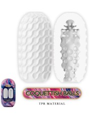 PRETTY LOVE COQUETTISH BALLS MASTURBADOR MASCULINO SILICONA BLANCO