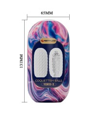 PRETTY LOVE COQUETTISH BALLS MASTURBADOR MASCULINO SILICONA BLANCO