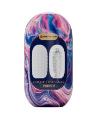 PRETTY LOVE COQUETTISH BALLS MASTURBADOR MASCULINO SILICONA BLANCO