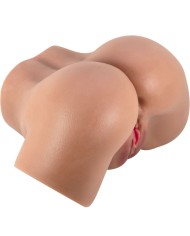 CRAZY BULL HAILEY TRASERO VIBRADOR CON VAGINA Y ANO REALISTICO CONTROL REMOTO