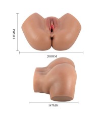 CRAZY BULL HAILEY TRASERO VIBRADOR CON VAGINA Y ANO REALISTICO CONTROL REMOTO