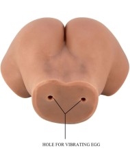 CRAZY BULL HAILEY TRASERO VIBRADOR CON VAGINA Y ANO REALISTICO CONTROL REMOTO