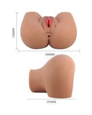 CRAZY BULL MILA TRASERO VIBRADOR CON VAGINA Y ANO REALISTICO CONTROL REMOTO