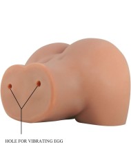 CRAZY BULL MILA TRASERO VIBRADOR CON VAGINA Y ANO REALISTICO CONTROL REMOTO