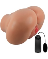 CRAZY BULL LUNA TRASERO VIBRADOR CON VAGINA Y ANO REALISTICO CONTROL REMOTO